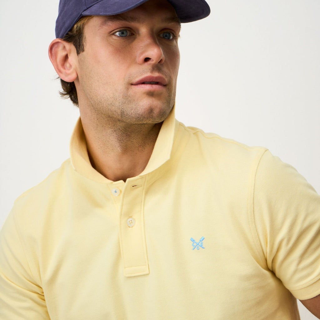 Crew Clothing Classic Cotton Piqué Polo Shirt - Yellow