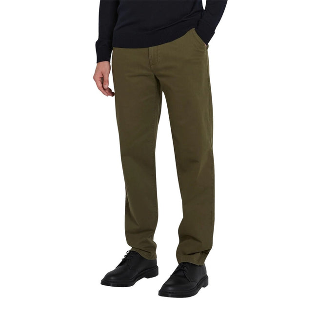Farah Norwood Regular Fit Chinos - Olive Green Hover Image