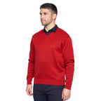 Gabicci Jumpers - K01 Classic V Neck - Red