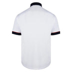 Gabicci Contrasting Collar & Cuff Patterned Jersey Polo Shirt - White