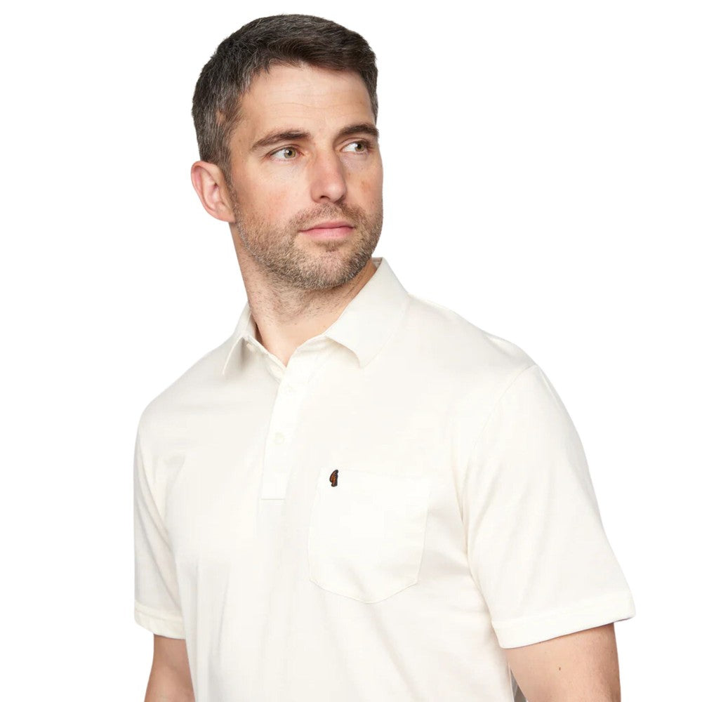 Gabicci Z05 Short Sleeved Jersey Polo Shirt - Cream
