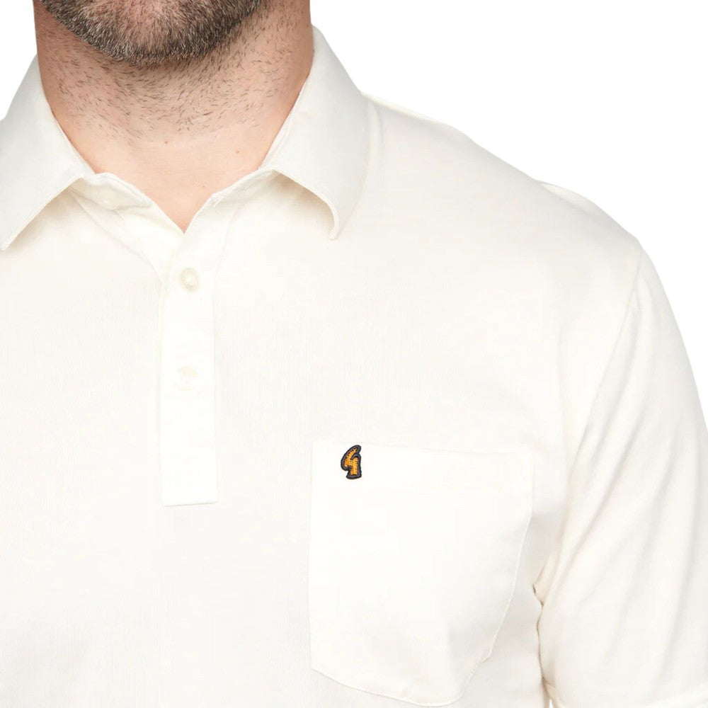 Gabicci Z05 Short Sleeved Jersey Polo Shirt - Cream