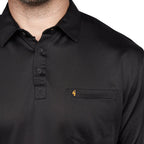Gabicci Z05 Short Sleeved Jersey Polo Shirt - Black