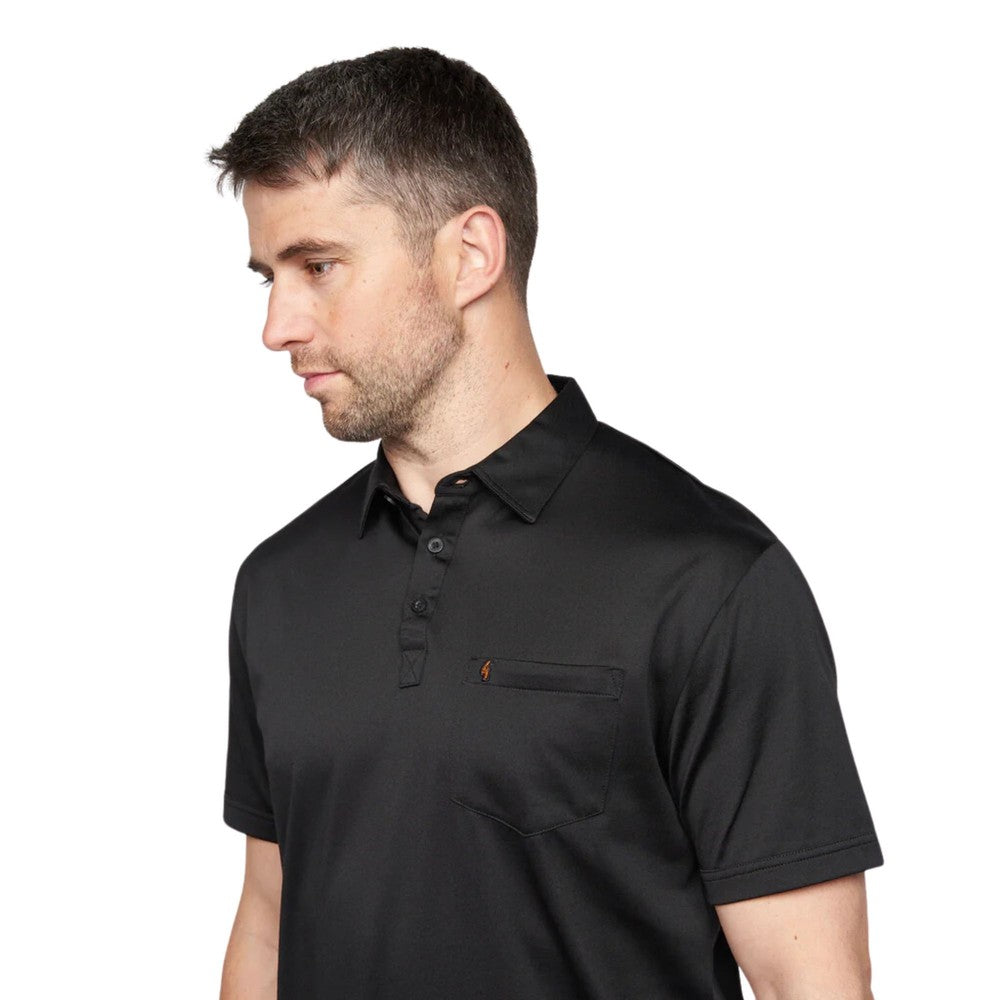 Gabicci Z05 Short Sleeved Jersey Polo Shirt - Black