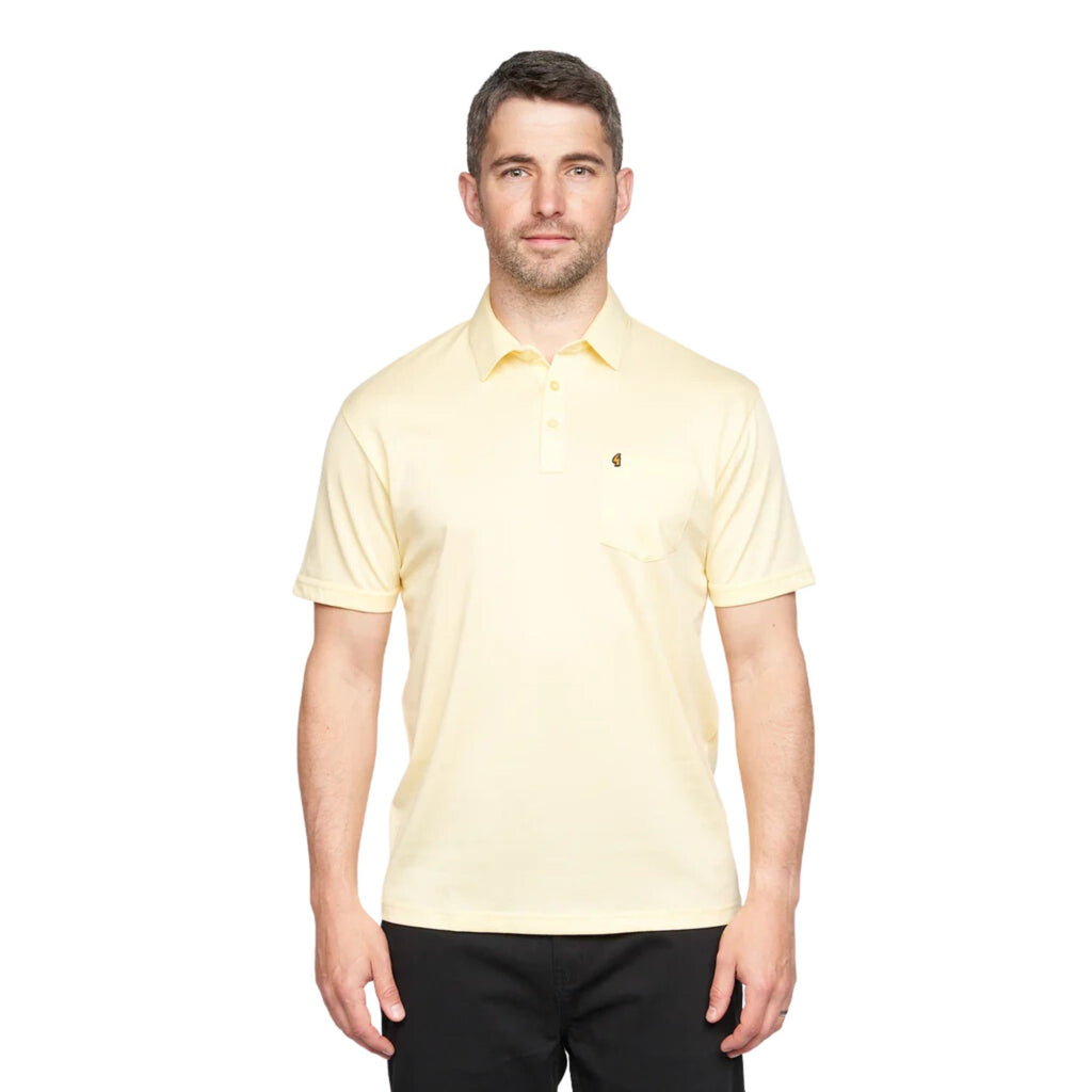 Gabicci Z05 Short Sleeved Jersey Polo Shirt - Corn