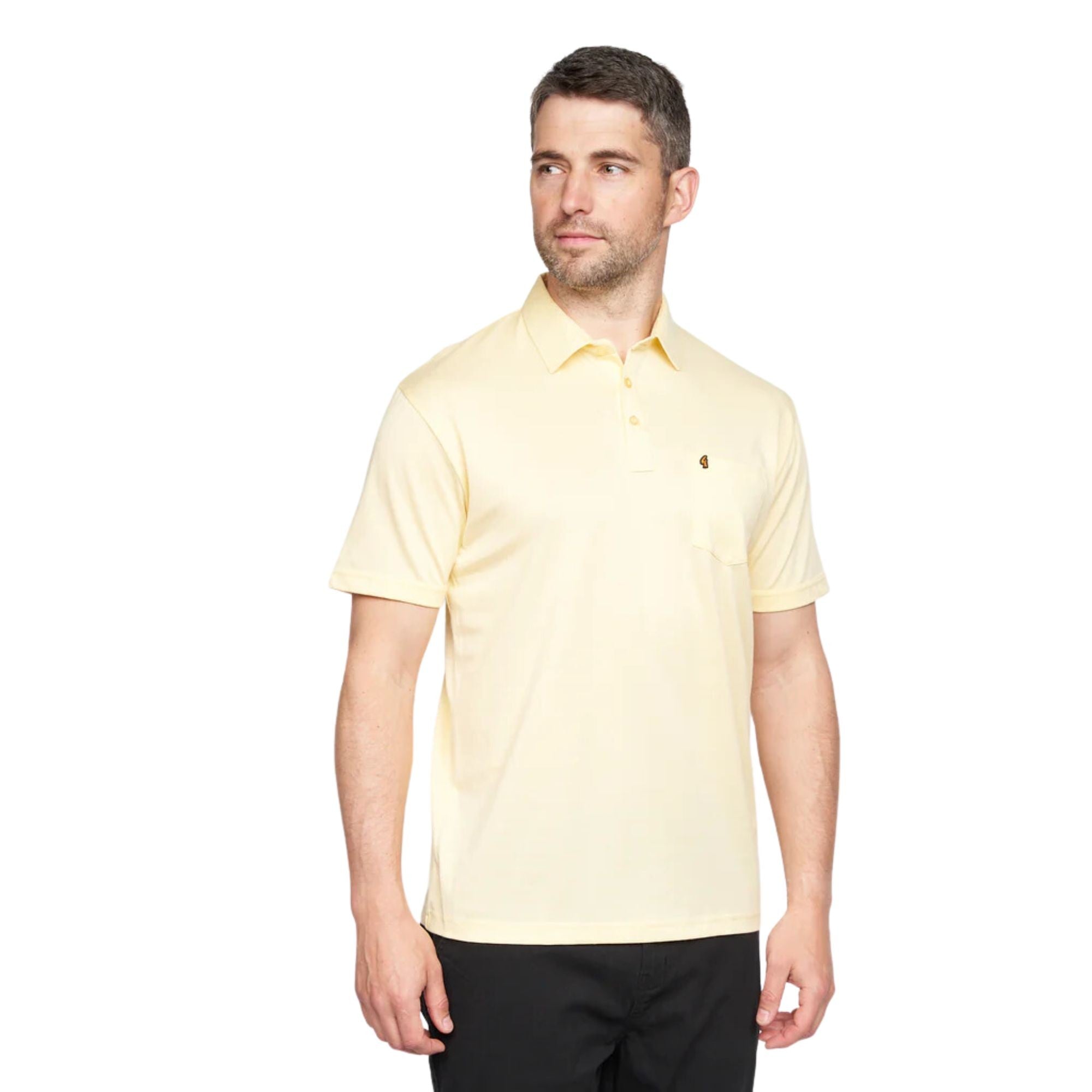 Gabicci Z05 Short Sleeved Jersey Polo Shirt - Corn