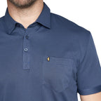 Gabicci Z05 Short Sleeved Jersey Polo Shirt - Indigo