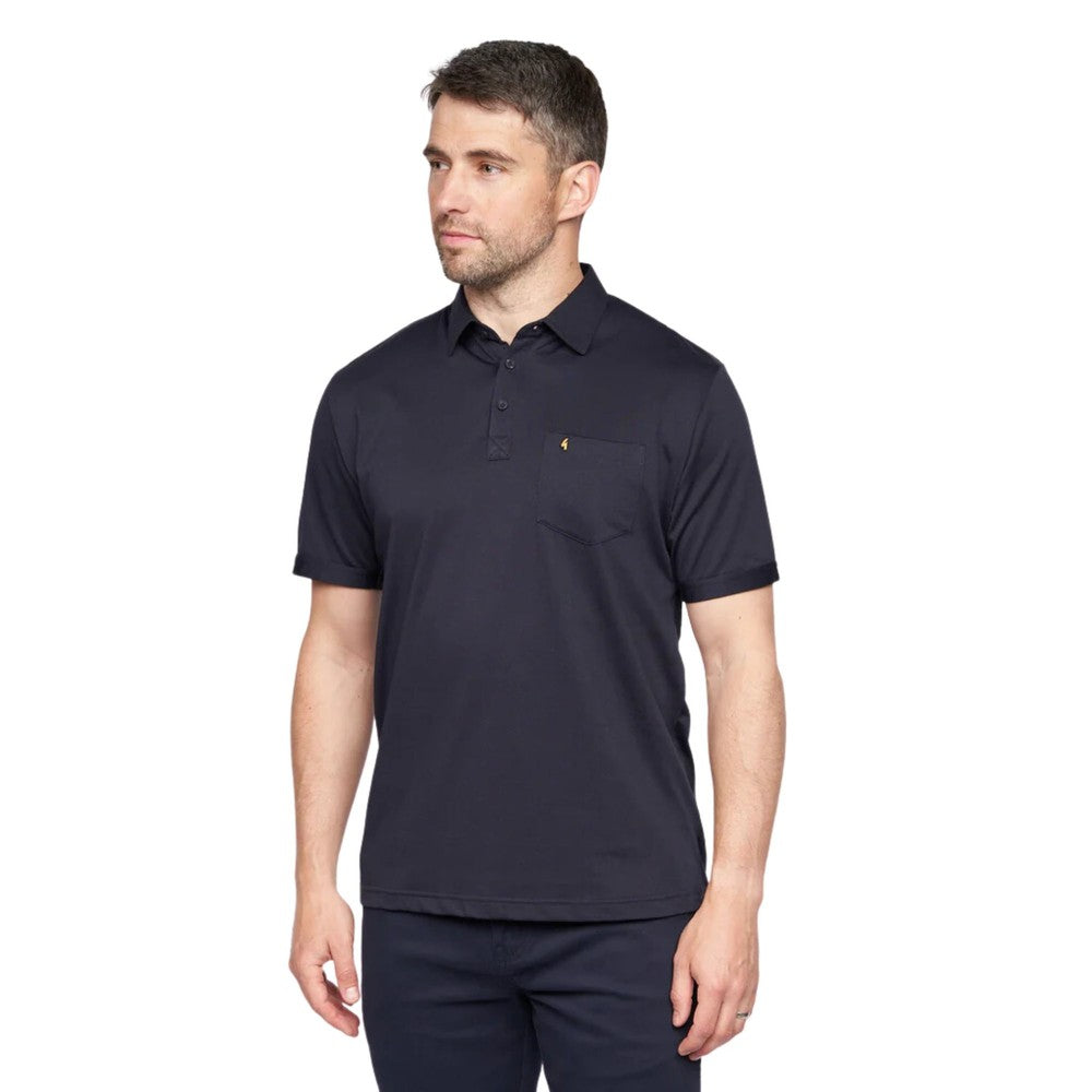 Gabicci Z05 Short Sleeved Jersey Polo Shirt - Navy