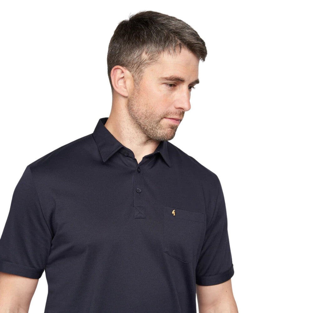 Gabicci Z05 Short Sleeved Jersey Polo Shirt - Navy