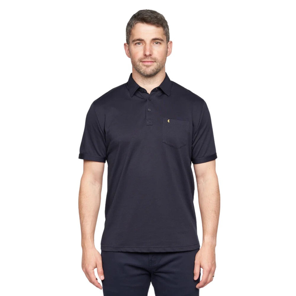 Gabicci Z05 Short Sleeved Jersey Polo Shirt - Navy