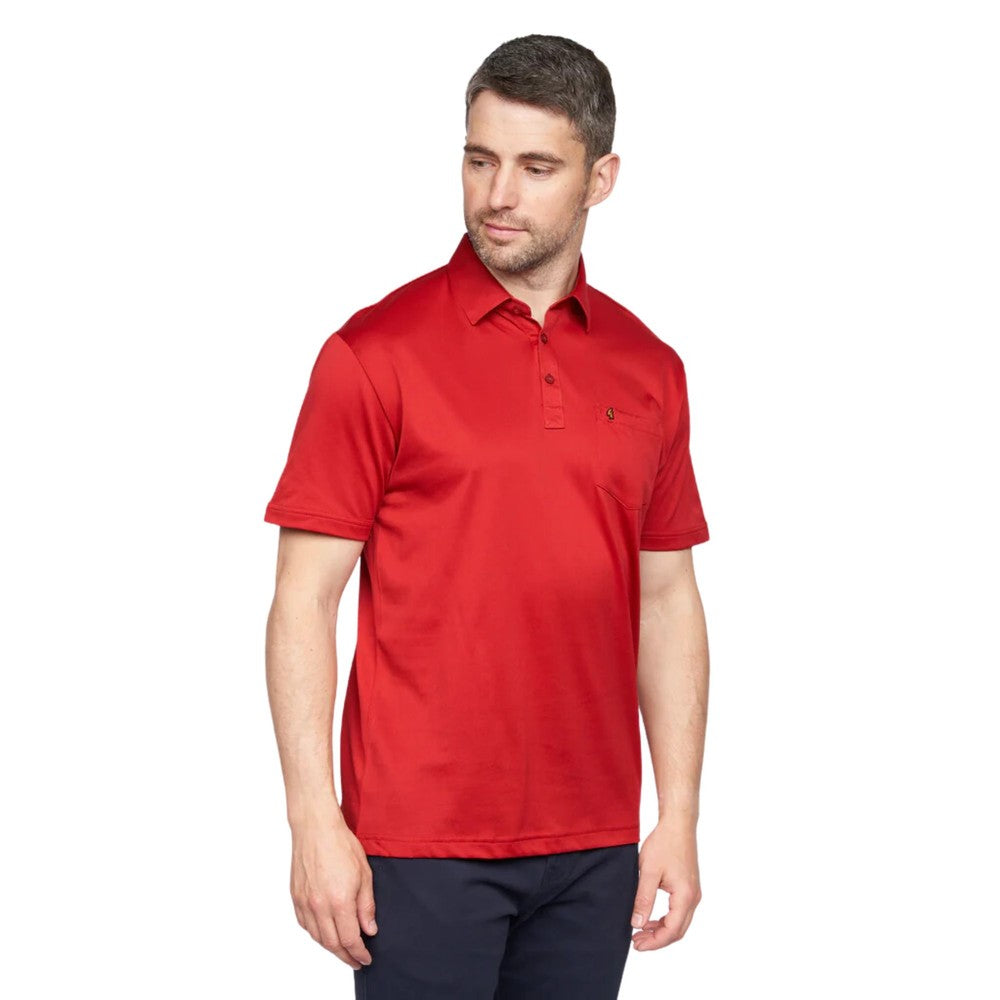 Gabicci Z05 Short Sleeved Jersey Polo Shirt - Red