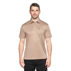 Gabicci Z05 Short Sleeved Jersey Polo Shirt - Stone