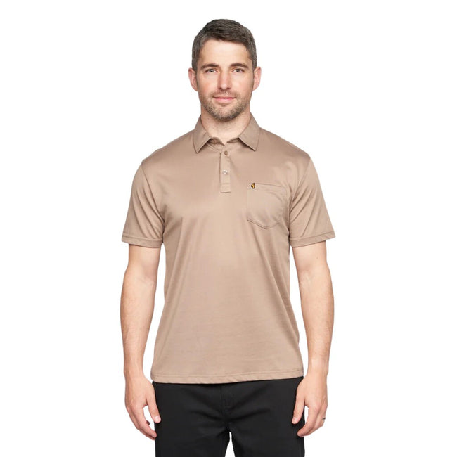 Gabicci Z05 Short Sleeved Jersey Polo Shirt - Stone Main Image