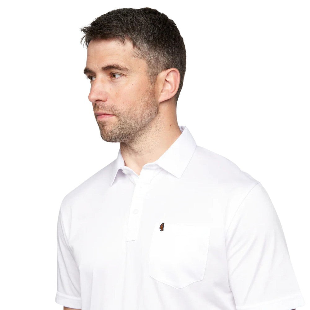 Gabicci Z05 Short Sleeved Jersey Polo Shirt - White