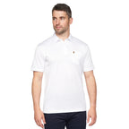 Gabicci Z05 Short Sleeved Jersey Polo Shirt - White