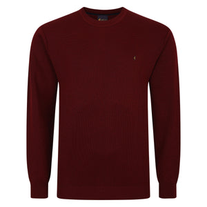 Gabicci K04 Seasonal Crew Neck Jumper - Claret