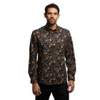 Gabicci Long Sleeve Flower Pattern Shirt