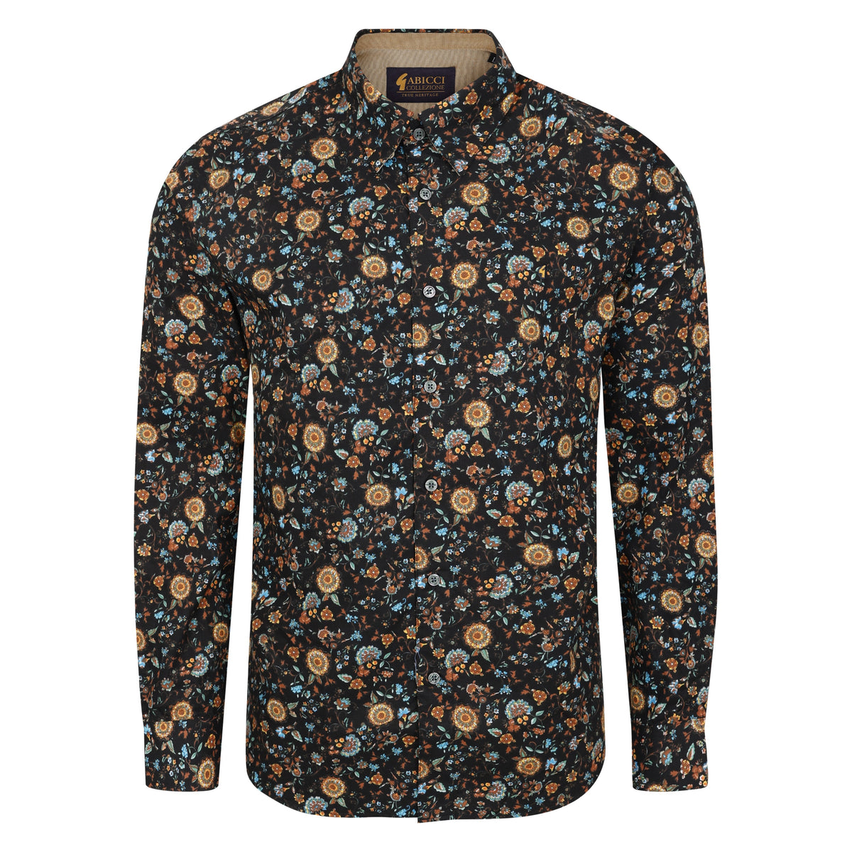 Gabicci Long Sleeve Flower Pattern Shirt