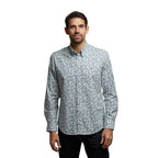Gabicci Long Sleeve Leaf Pattern Shirt