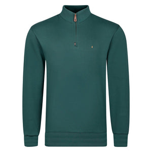 Gabicci G55 Plain Quarter Zip Sweatshirt - Ivy