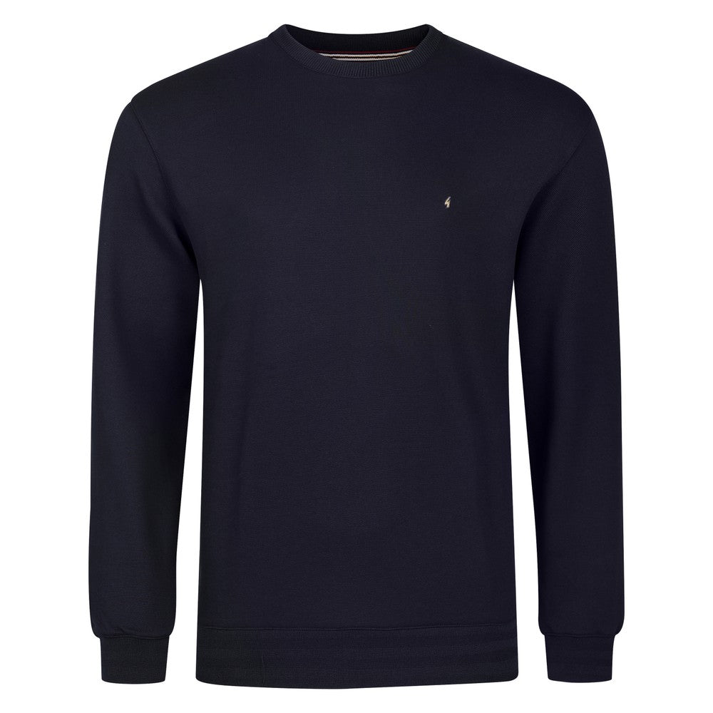 Gabicci G55 Plain Crew Neck Sweatshirt - Navy