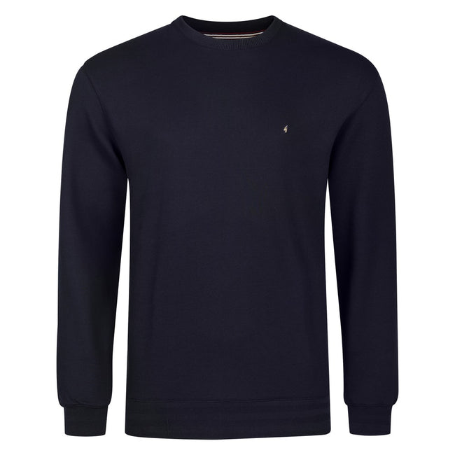 Gabicci G55 Plain Crew Neck Sweatshirt - Navy Hover Image