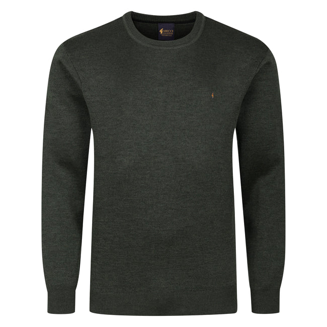 Gabicci K04 Seasonal Crew Neck Jumper - Khaki Hover Image
