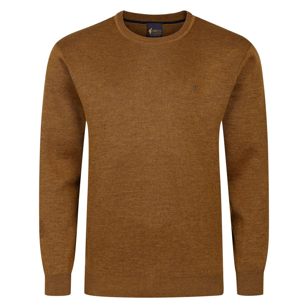 Gabicci K04 Seasonal Crew Neck Jumper - Nutmeg