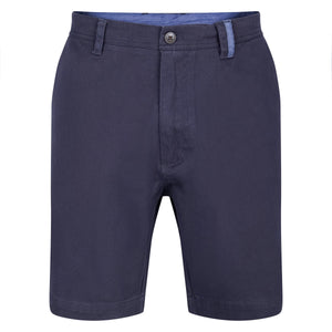 Gabicci Washed Stretch Twill Shorts - Navy