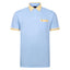 Gabicci Contrasting Collar Polo Shirt - Sky