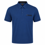 Gabicci X06 Seasonal Patterned Polo Shirt - Sapphire