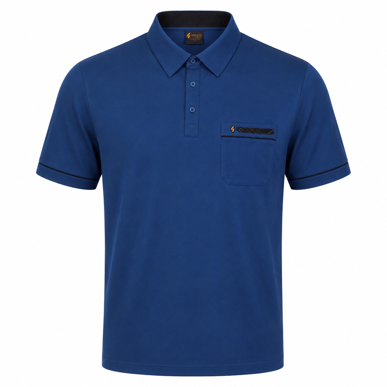 Gabicci X06 Seasonal Patterned Polo Shirt - Sapphire