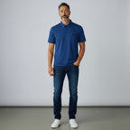 Gabicci X06 Seasonal Patterned Polo Shirt - Sapphire