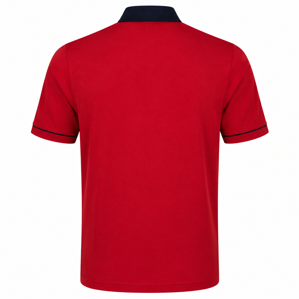 Gabicci X28 Seasonal Patterned Polo Shirt - Red