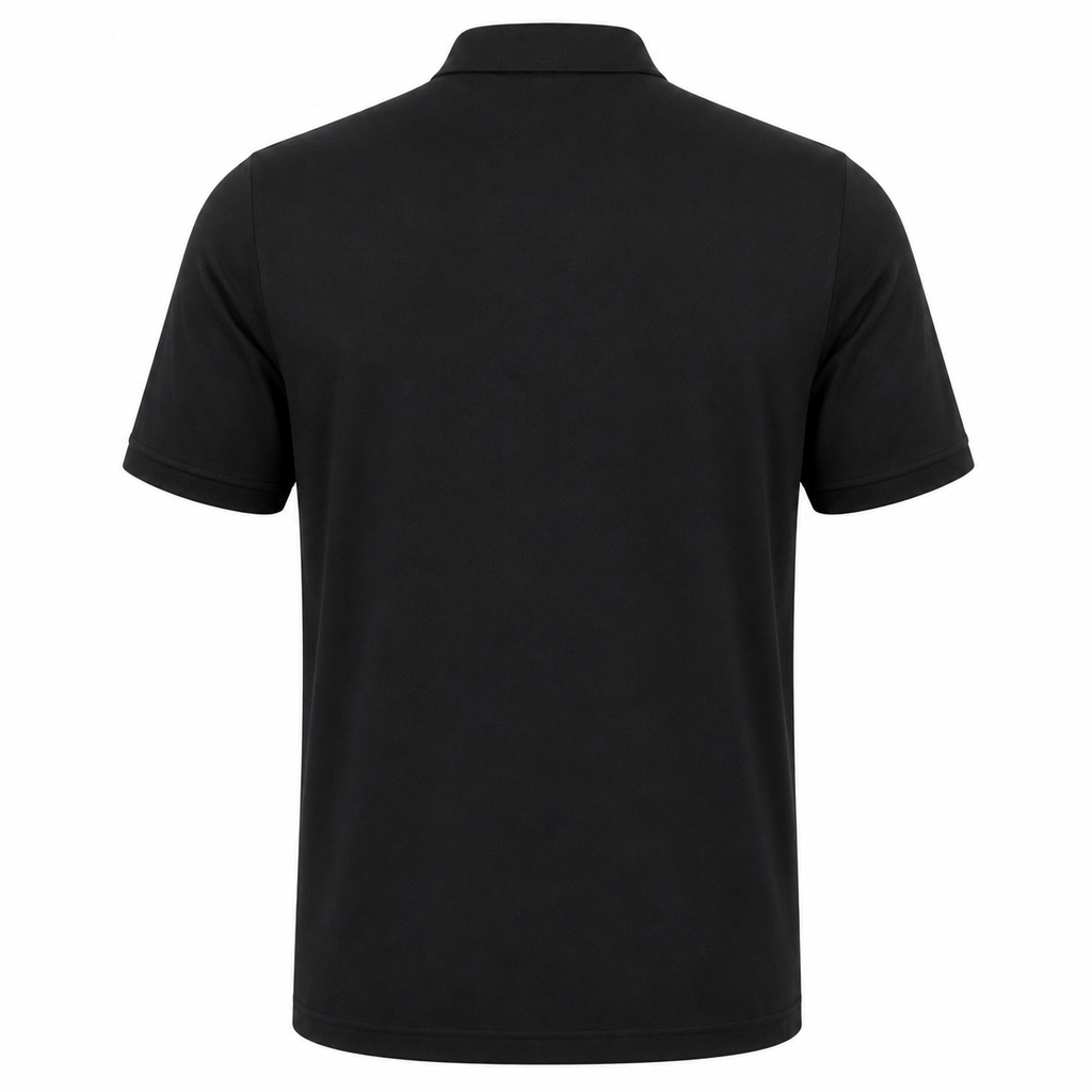 Gabicci X28 Seasonal Patterned Polo Shirt - Black