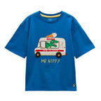 Joules Boys Archie Applique Graphic T-Shirt - Blue