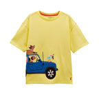 Joules Boys Archie Applique Graphic T-Shirt - Yellow