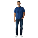 Gabicci X06 Seasonal Patterned Polo Shirt - Sapphire