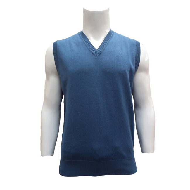 Gabicci Jumpers - K03 Classic Slipover - Denim Hover Image