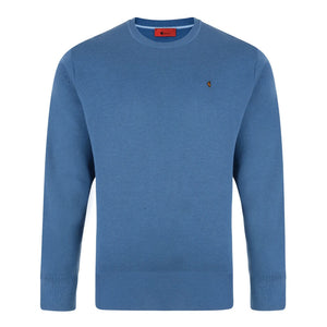 Gabicci Jumpers - K04 Classic Crew Neck - Denim