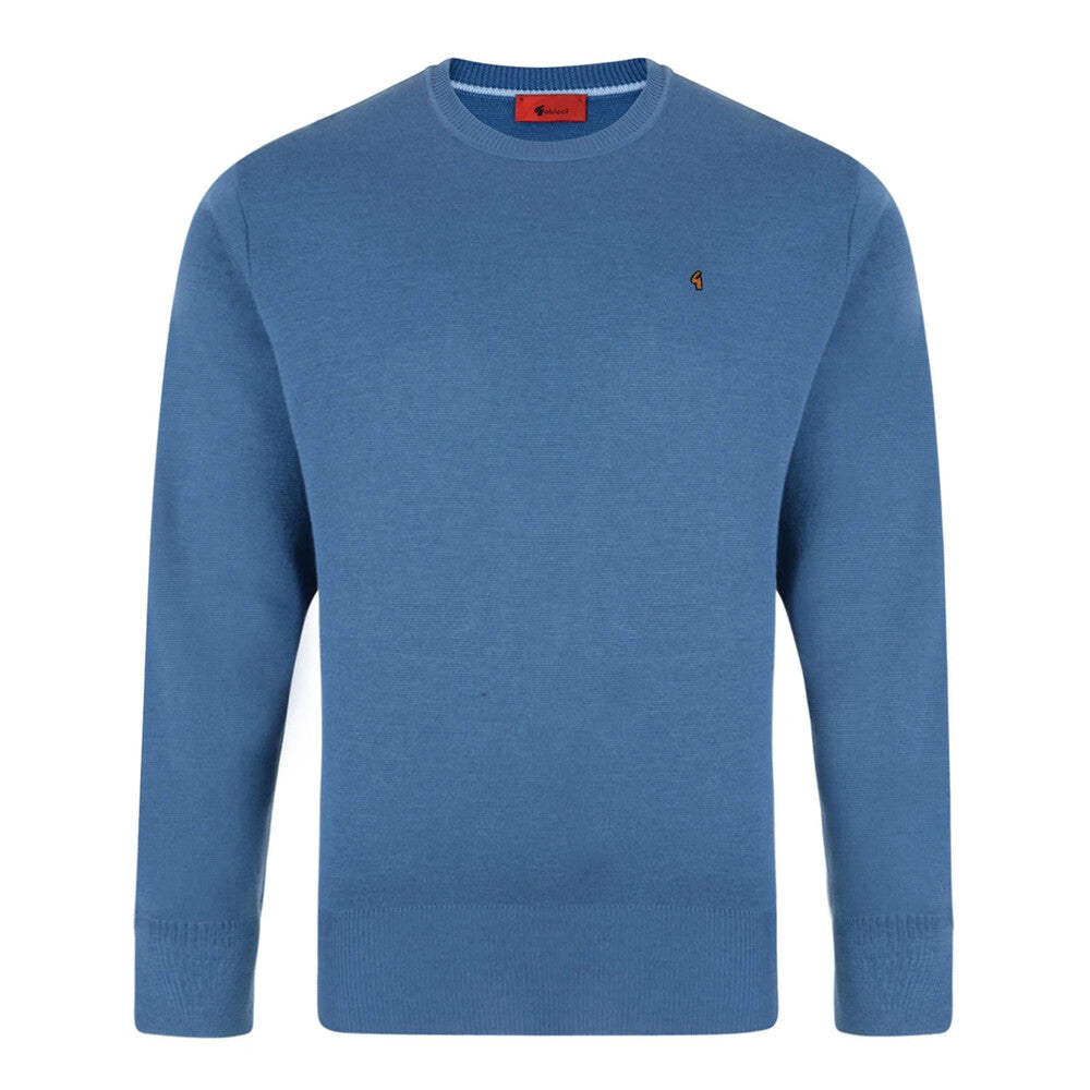 Gabicci Jumpers - K04 Classic Crew Neck - Denim
