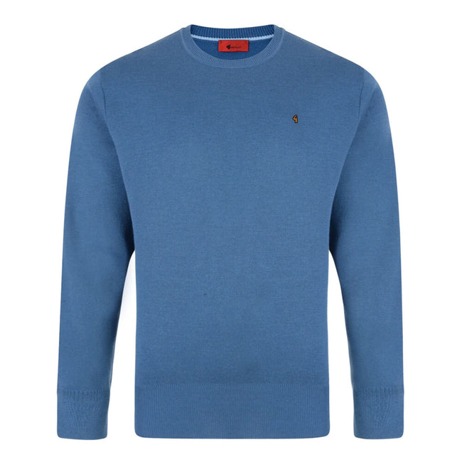 Gabicci Jumpers - K04 Classic Crew Neck - Denim Hover Image