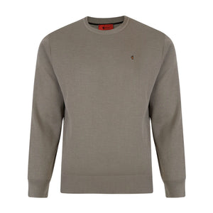 Gabicci Jumpers - K04 Classic Crew Neck - Stone