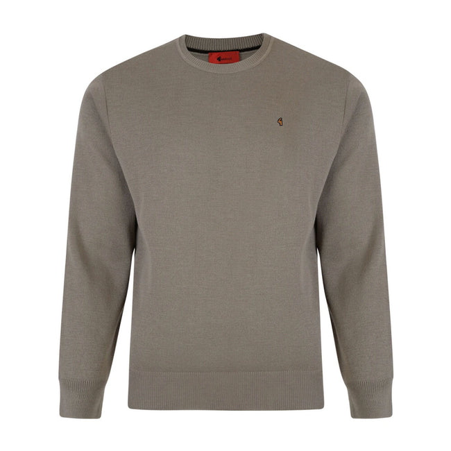 Gabicci Jumpers - K04 Classic Crew Neck - Stone Hover Image
