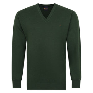 Gabicci K01 Seasonal V Neck Jumper - Khaki