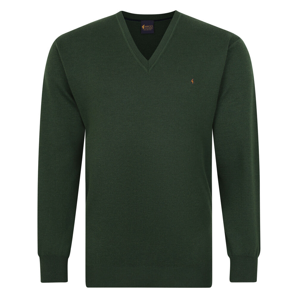 Gabicci K01 Seasonal V Neck Jumper - Khaki