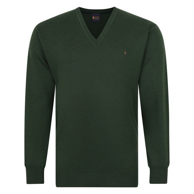 Gabicci K01 Seasonal V Neck Jumper - Khaki Hover Image