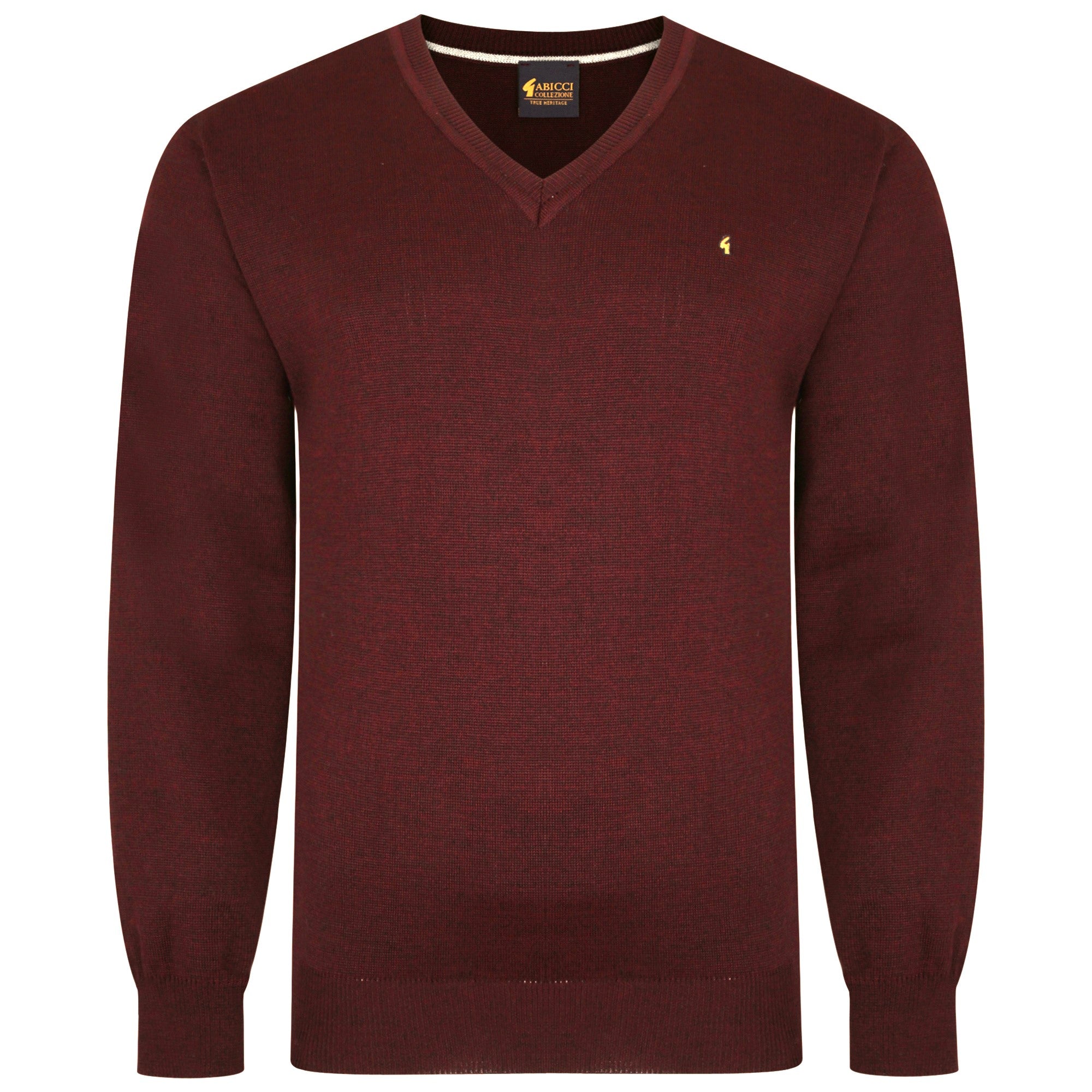 Gabicci K01 Seasonal V Neck Jumper - Claret