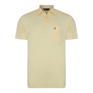 Gabicci Z05 Short Sleeved Jersey Polo Shirt - Corn