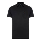 Gabicci Z05 Short Sleeved Jersey Polo Shirt - Black